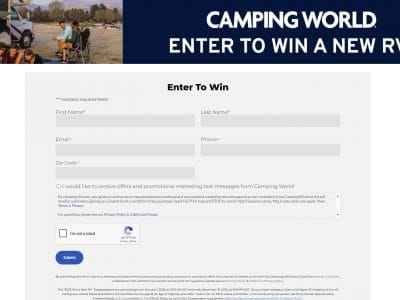 Camping World - 2025 Win a New RV Giveaway