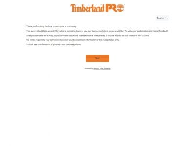Timberland PRO - $10,000 Sweepstakes