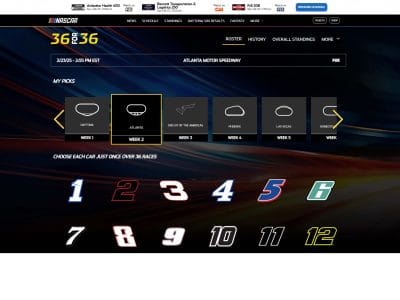 NASCAR - 36 for 36 Game